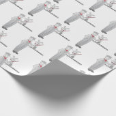 Bahnübergangspapier Geschenkpapier (Ecke)