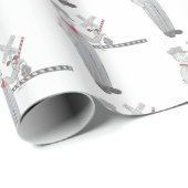 Bahnübergangspapier Geschenkpapier (Rolleneckpunkt)