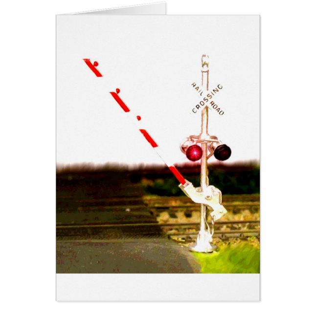 Bahnübergangssignale und Bahntrassen (Vorne)