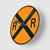 Bahnübergangssperre Runde Wanduhr (Winkel)