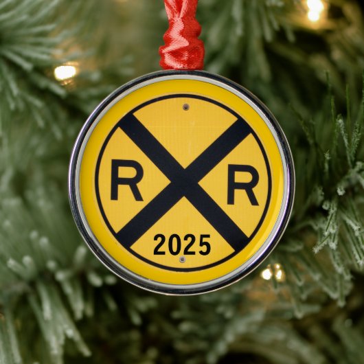 Bahnübergangszeichen Ornament Aus Metall (Baum)
