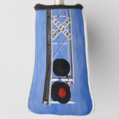 Bahnüberquerung Kantieblockblinker Golf Headcover (Rotieren 90)