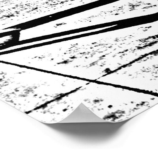 Bahnüberquerung Poster (Ecke)