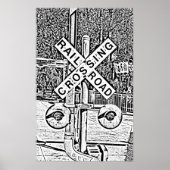 Bahnüberquerung Poster (Vorne)