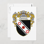 Bahnwappen (gekämmt) postkarte (Vorne/Hinten)