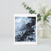 Bahnwrack in Montparnasse , 22 Oktober 1895 Postkarte (Stehend Vorderseite)