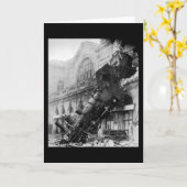 Bahnwrack in Montparnasse, Desaster Karte (Gelbe Blume)