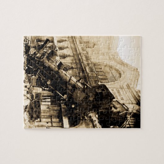 Bahnwrack Montparnasse 1895 Vintag Puzzle (Horizontal)