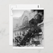 Bahnwrack Montparnasse, Desaster Postkarte (Vorne/Hinten)