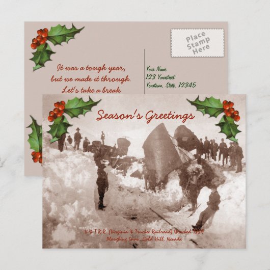 Bahnwreck Holiday Postkarte (Vorne/Hinten)