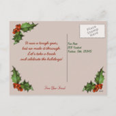 Bahnwreck Holiday Postkarte (Rückseite)