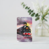 Bahnzug der Gebets-Karten-| delux Visitenkarte (Stehend Vorderseite)