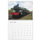 Bahnzug des Vintagen Dampfs Kalender (Jan 2027)