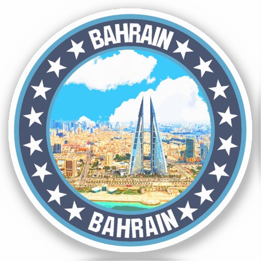 Bahrain Aufkleber (Vorderseite)