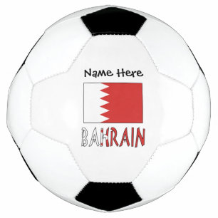 Bahrain Bahrainische Flagge Personalisiert Fußball