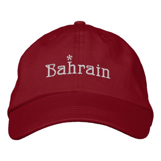 Bahrain bestickter Baseballhut Bestickte Baseballkappe (Vorderseite)