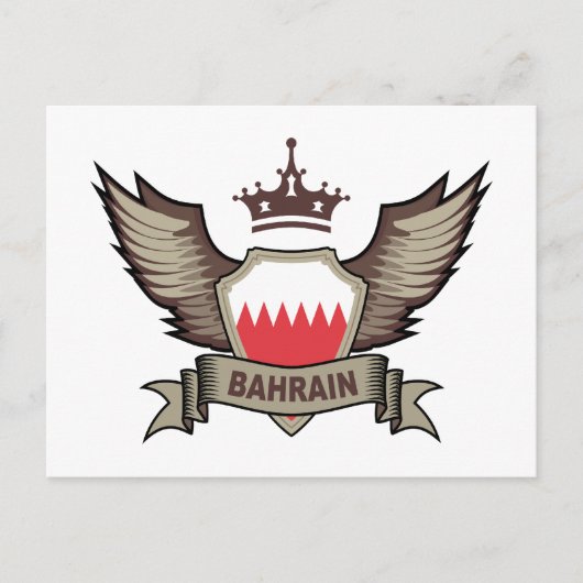 Bahrain Emblem Postkarte (Vorderseite)