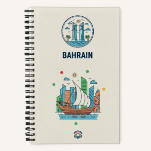 Bahrain-Erbe- und Perlenfischerei-Vermächtnis-Foto Notizblock