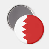Bahrain Fisheye Flag Magnet (Vorderseite/Rückseite)