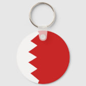 Bahrain Fisheye Flag Schlüsselanhänger (Vorderseite)