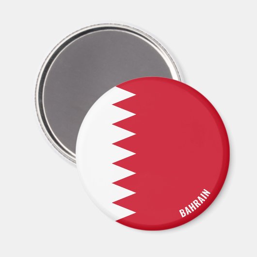 Bahrain Flag Charming Patriotic Magnet (Vorderseite/Rückseite)
