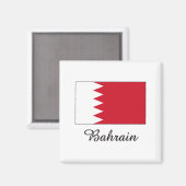 Bahrain Flag Design Magnet (Vorderseite/Rückseite)