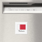Bahrain Flag Design Magnet (In Situ (Geschirrspüler))