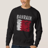 Bahrain Flag Distressed Men Women Kids Bahraini Fl Sweatshirt (Vorderseite)