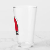 Bahrain Flag Emblem gestört Vintag Glas (Links)
