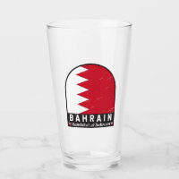 Bahrain Flag Emblem gestört Vintag
