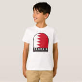 Bahrain Flag Emblem gestört Vintag T-Shirt (Vorne ganz)