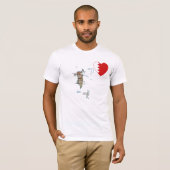 Bahrain Flag Herz und Karte T - Shirt (Vorne ganz)