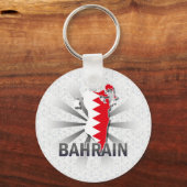 Bahrain Flag Karte 2.0 Schlüsselanhänger (Vorderseite)