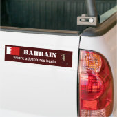 Bahrain Flag + Karte Autoaufkleber (Auf Lkw)