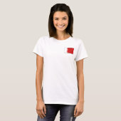 Bahrain Flag + Karte T - Shirt (Vorne ganz)