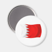 Bahrain Flag Magnet (Vorderseite/Rückseite)