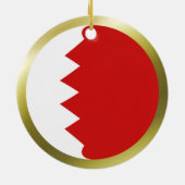 Bahrain Flag Ornament (Hinten)