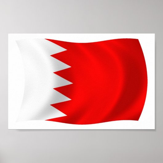 Bahrain Flag Poster Print (Vorne)