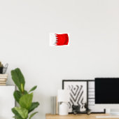 Bahrain Flag Poster Print (Heimbüro)