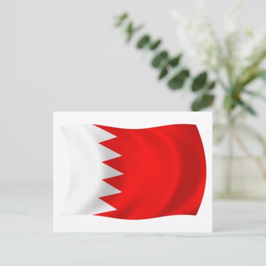 Bahrain Flag Postkarte (Stehend Vorderseite)