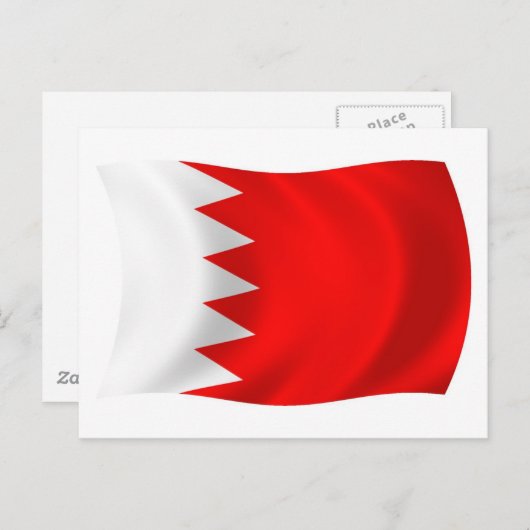 Bahrain Flag Postkarte (Vorne/Hinten)