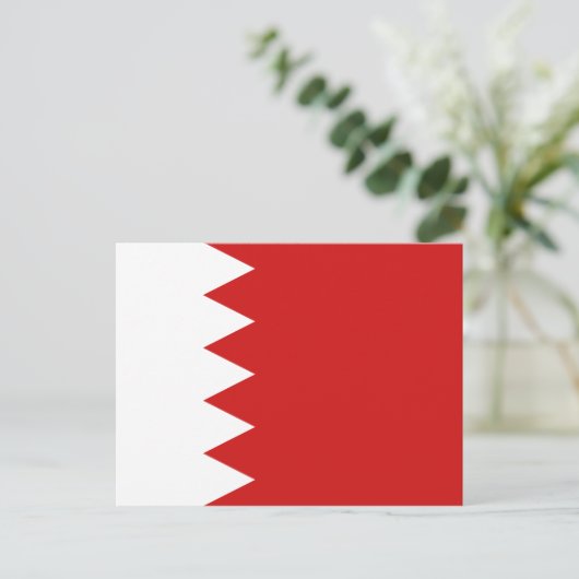 Bahrain Flag Postkarte (Stehend Vorderseite)