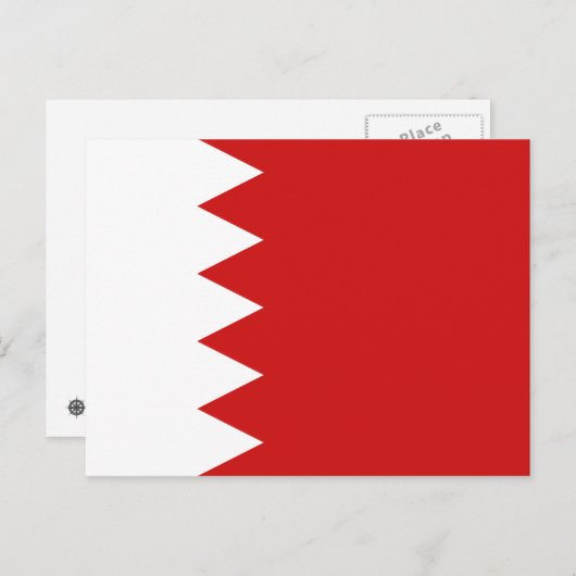 Bahrain Flag Postkarte (Vorne/Hinten)