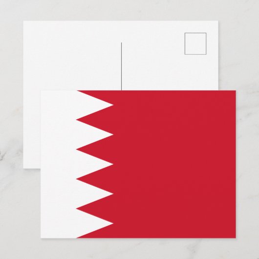 Bahrain Flag Postkarte (Vorne/Hinten)