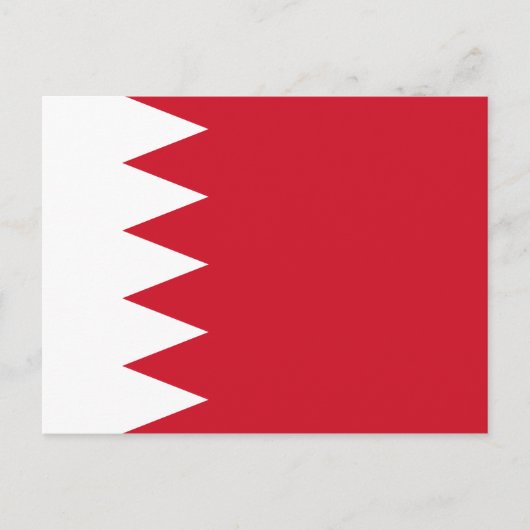 Bahrain Flag Postkarte (Vorderseite)