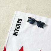 Bahrain Flag Splendid Patriotic Strandtuch (Beispiel)