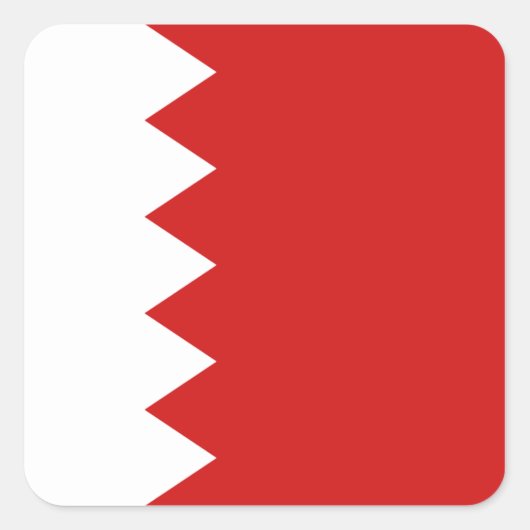 Bahrain Flag Sticker (Vorderseite)