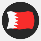 Bahrain Flag Sticker (Vorderseite)