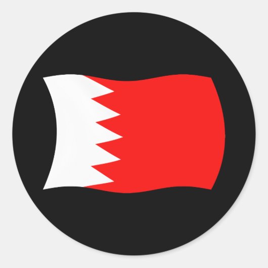 Bahrain Flag Sticker (Vorderseite)