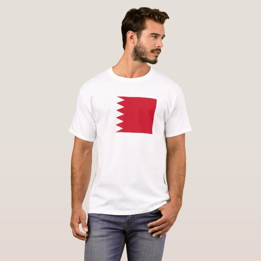 Bahrain Flag T-Shirt, Patriotic T-Shirts (Vorne ganz)